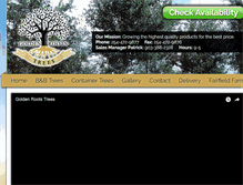 Tablet Screenshot of goldenrootstrees.com